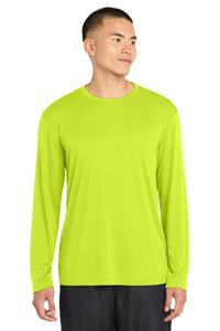 Sport-Tek Long Sleeve PosiCharge Competitor Tee - Neon Yellow