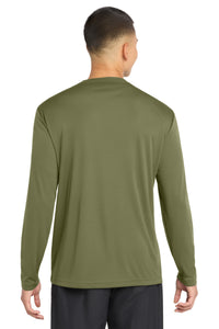 Sport-Tek Long Sleeve PosiCharge Competitor Tee - Olive Drab Green Back