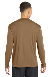 Sport-Tek Long Sleeve PosiCharge Competitor Tee - Woodland Brown Back