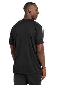 Sport-Tek Colorblock PosiCharge Competitor Tee - Black/ White Back