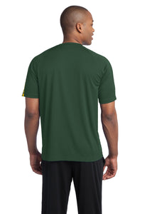 Sport-Tek Colorblock PosiCharge Competitor Tee - Forest Green/ Gold Back