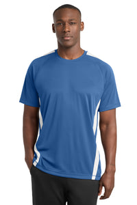 Sport-Tek Colorblock PosiCharge Competitor Tee - Royal/ White
