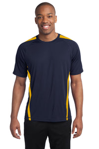 Sport-Tek Colorblock PosiCharge Competitor Tee - True Navy/ Gold
