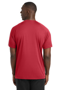 Sport-Tek Colorblock PosiCharge Competitor Tee - True Red/ White Back
