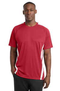 Sport-Tek Colorblock PosiCharge Competitor Tee - True Red/ White