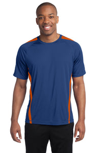 Sport-Tek Colorblock PosiCharge Competitor Tee - True Royal/ Deep Orange