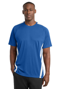 Sport-Tek Colorblock PosiCharge Competitor Tee - True Royal/ White