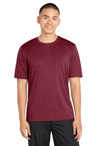 Sport-Tek Heather Contender Tee - Cardinal Heather