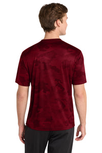 Sport-Tek CamoHex Tee - Deep Red Back