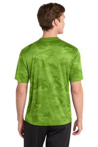 Sport-Tek CamoHex Tee - Lime Shock Back