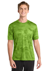 Sport-Tek CamoHex Tee - Lime Shock