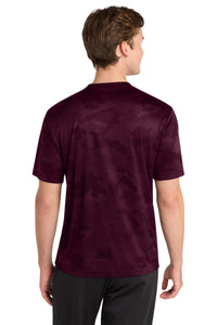 Sport-Tek CamoHex Tee - Maroon Back