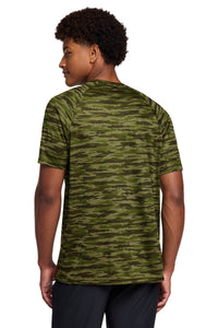 Sport-Tek Drift Camo Tee ST375 - Olive Drab Green Back