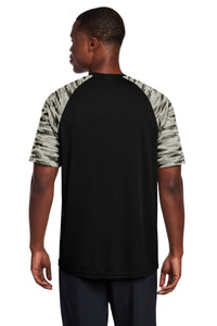 Sport-Tek Drift Camo Colorblock Tee ST376 - Black Back