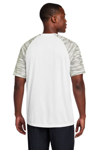 Sport-Tek Drift Camo Colorblock Tee ST376 - White Back