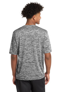 Sport-Tek PosiCharge Electric Heather Tee - Black Electric Back