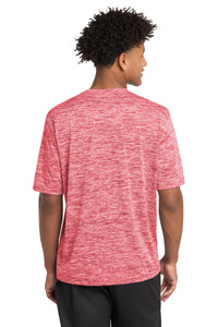 Sport-Tek PosiCharge Electric Heather Tee - Deep Red Electric Back