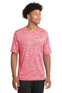 Sport-Tek PosiCharge Electric Heather Tee - Deep Red Electric
