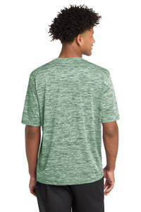 Sport-Tek PosiCharge Electric Heather Tee - Forest Green Electric Back