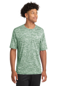 Sport-Tek PosiCharge Electric Heather Tee - Forest Green Electric