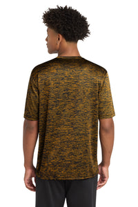 Sport-Tek PosiCharge Electric Heather Tee - Gold-Black Electric Back