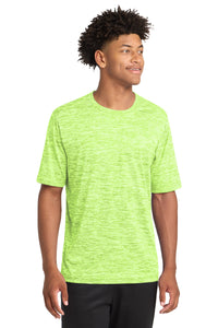 Sport-Tek PosiCharge Electric Heather Tee - Lime Shock Electric