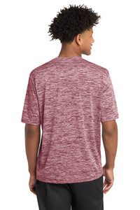 Sport-Tek PosiCharge Electric Heather Tee - Maroon Electric Back