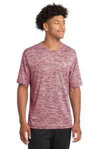 Sport-Tek PosiCharge Electric Heather Tee - Maroon Electric