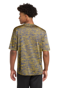 Sport-Tek PosiCharge Electric Heather Tee - True Royal-Gold Electric Back