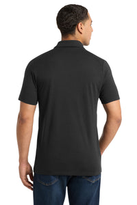 Sport-Tek  PosiCharge  Tri-Blend Wicking Polo - Black Triad Solid Back