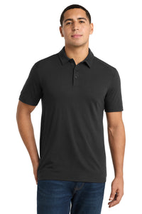 Sport-Tek  PosiCharge  Tri-Blend Wicking Polo - Black Triad Solid