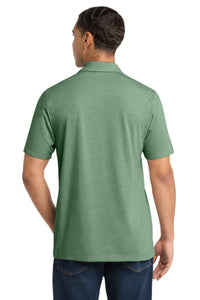 Sport-Tek  PosiCharge  Tri-Blend Wicking Polo - Forest Green Heather Back