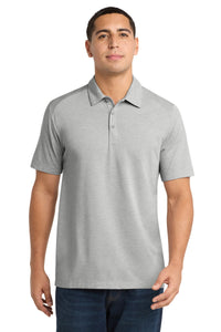 Sport-Tek  PosiCharge  Tri-Blend Wicking Polo - Light Grey Heather