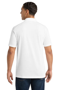 Sport-Tek  PosiCharge  Tri-Blend Wicking Polo - White Triad Solid Back