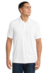 Sport-Tek  PosiCharge  Tri-Blend Wicking Polo - White Triad Solid