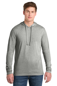 Sport-Tek  PosiCharge  Tri-Blend Wicking Long Sleeve Hoodie ST406 - Light Grey Heather