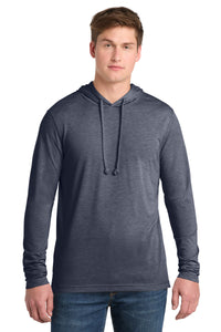 Sport-Tek  PosiCharge  Tri-Blend Wicking Long Sleeve Hoodie ST406 - True Navy Heather