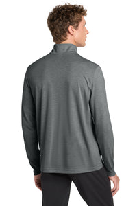 Sport-Tek  PosiCharge  Tri-Blend Wicking 1/4-Zip Pullover - Dark Grey Heather Back