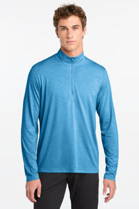 Sport-Tek  PosiCharge  Tri-Blend Wicking 1/4-Zip Pullover - Pond Blue Heather