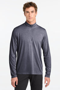Sport-Tek  PosiCharge  Tri-Blend Wicking 1/4-Zip Pullover - True Navy Heather