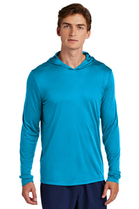 Sport-Tek Posi-UV Pro Long Sleeve Hoodie ST420LSH - Sapphire
