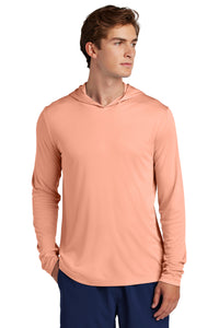 Sport-Tek Posi-UV Pro Long Sleeve Hoodie ST420LSH - Soft Coral