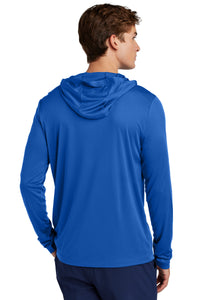 Sport-Tek Posi-UV Pro Long Sleeve Hoodie ST420LSH - True Royal Back