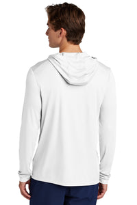 Sport-Tek Posi-UV Pro Long Sleeve Hoodie ST420LSH - White Back