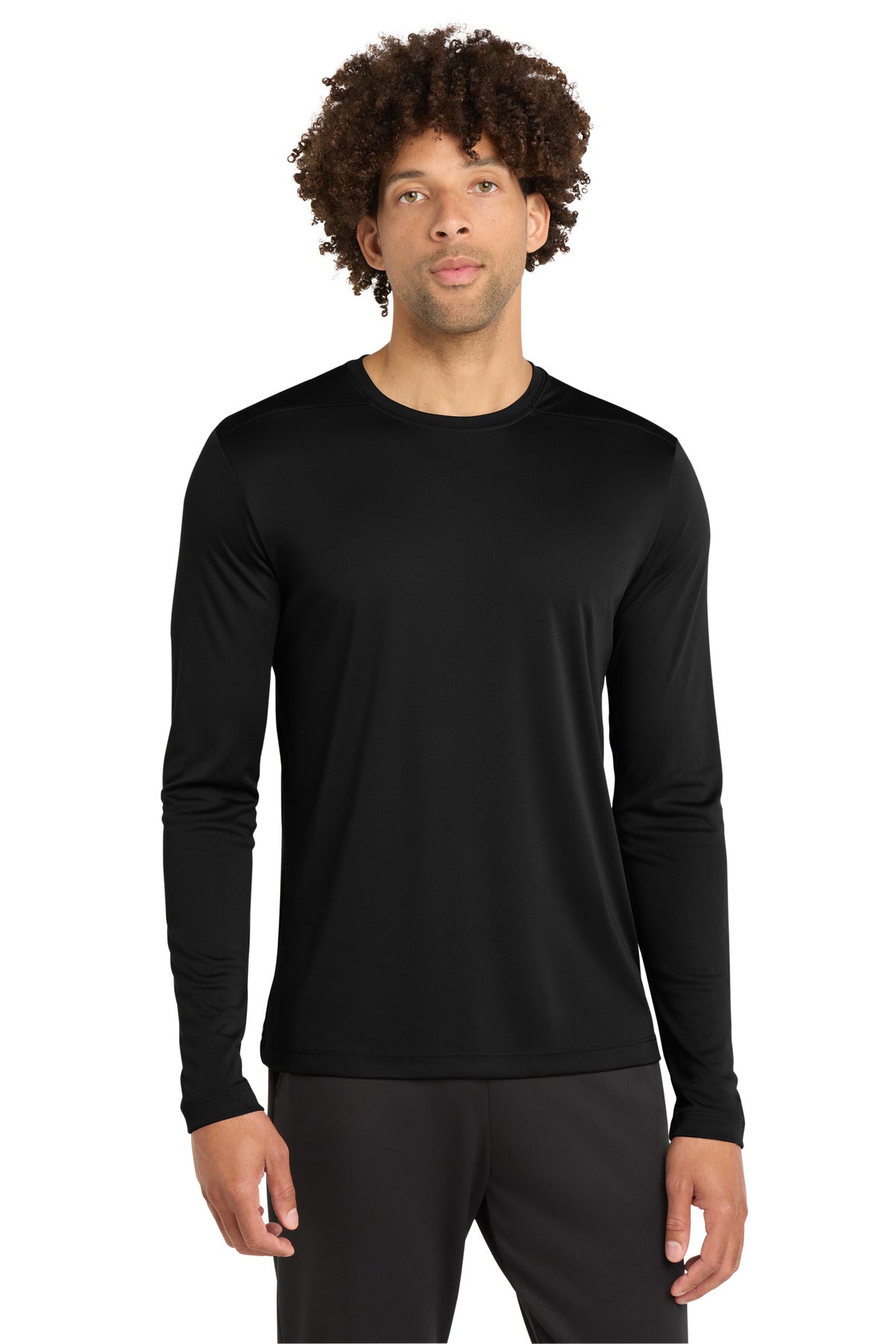 Sport-Tek  Posi-UV Pro Long Sleeve Tee - Black
