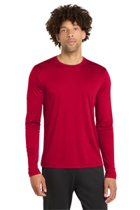 Sport-Tek  Posi-UV Pro Long Sleeve Tee - Deep Red