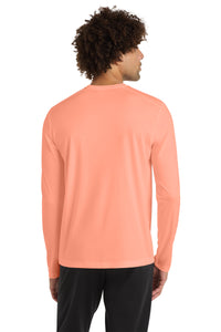 Sport-Tek  Posi-UV Pro Long Sleeve Tee - Soft Coral Back