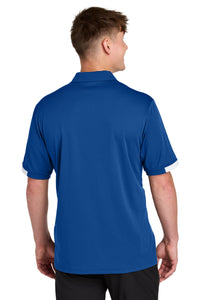 Sport-Tek Club Colorblock Polo ST444 - True Royal/ White Back