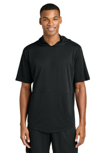 Sport-Tek Club Short Sleeve Hoodie ST445 - Black