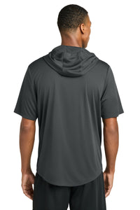 Sport-Tek Club Short Sleeve Hoodie ST445 - Iron Grey Back